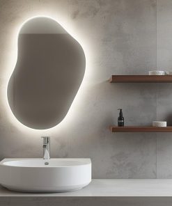 Gương soi phòng tắm hình viên đá