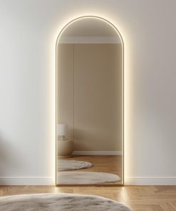 Gương Soi Đèn Led Hình Vòm Đứng