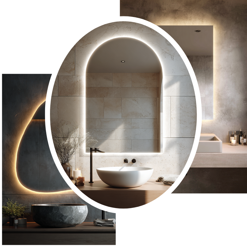 vị trí lắp gương soi tạo ấn tượng