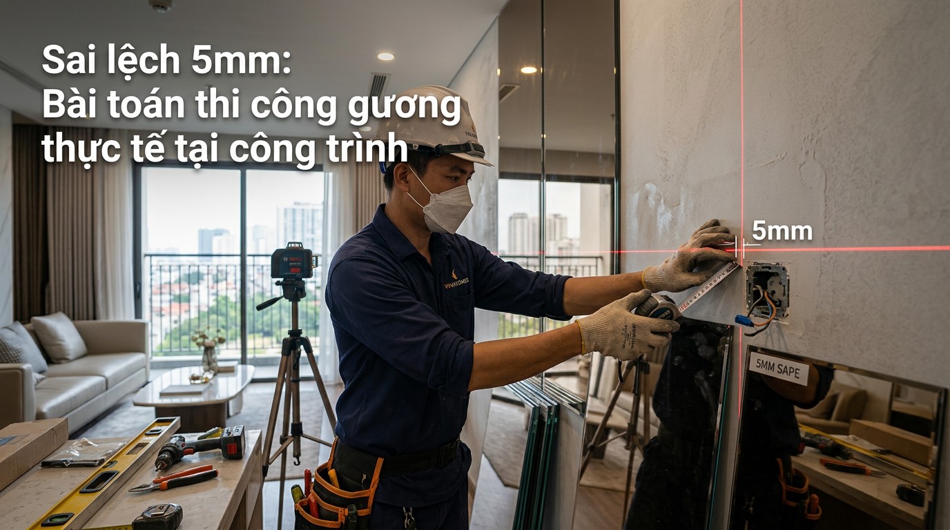 cac tinh huong thi cong guong trong nha o can ho cao cap va cong trinh thuong mai tai ha noi