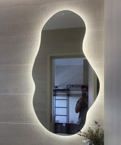 Gương soi đèn led hình tự do cho phòng tắm, bàn phấn – đèn hắt