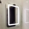 Gương soi đèn led chữ nhật bo góc