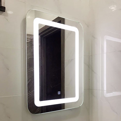 Gương soi đèn led chữ nhật bo góc 4 1