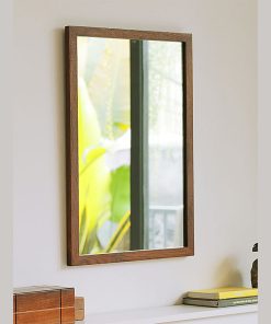 Gương soi chữ nhật khung gỗ sồi