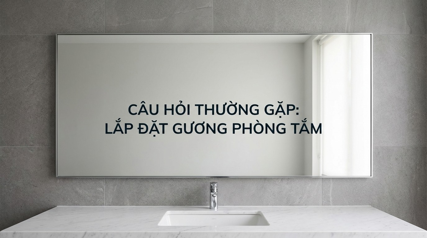 Gương Trang Trí Phòng Tắm 7 Các câu hỏi thường gặp khi lắp đặt gương dán tường phòng tắm