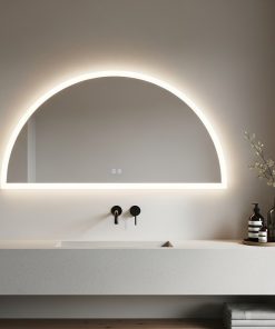 Gương Soi Đèn Led Hình Bán Nguyệt