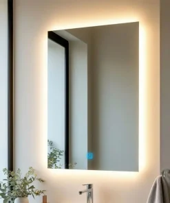 Gương chữ nhật đèn Led hắt sau
