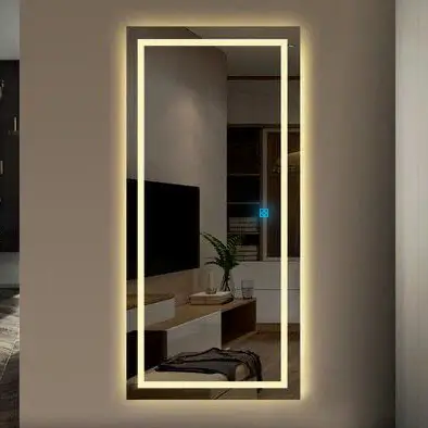 Gương chữ nhật soi toàn thân – đèn led trước+sau guong chu nhat den led cat 01 1