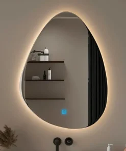 Gương soi đèn led hình sỏi đứng