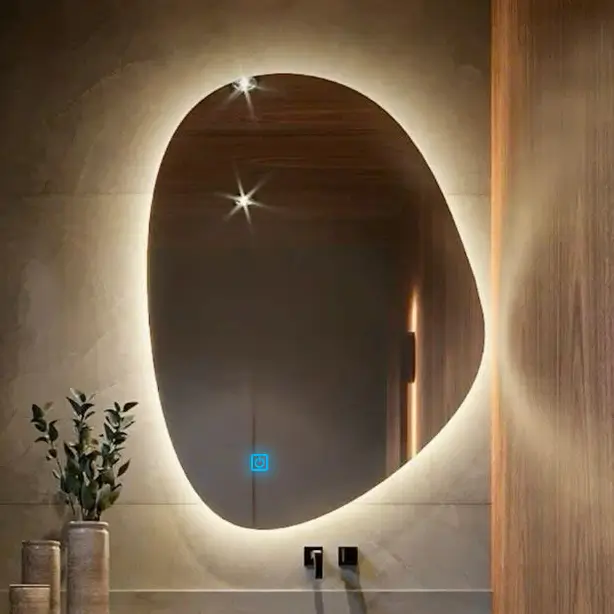 Gương soi đèn led hình sỏi guong soi den led 02